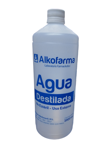 Agua destilada x1000 ml